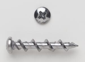PAN HEAD PHILLIPS WALL DOG CHROME FINISH (INSTALLATION DRILL BIT INCLUDED)